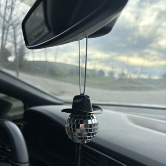 Kovboy Şapkalı Disco Araba Süsü