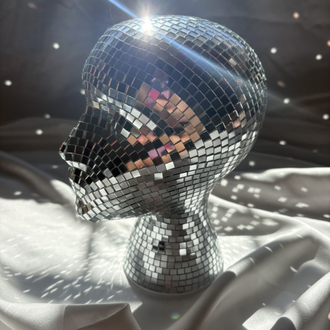 Disco Head – Aynalı Dekoratif Büst | 20 cm