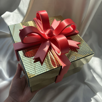 Disko Hediye Kutusu 20cm-Gold