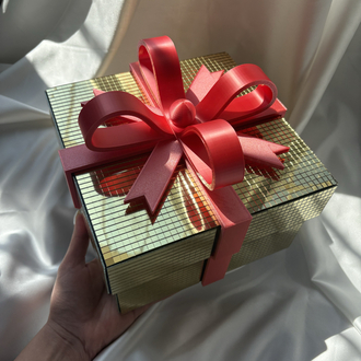 Disko Hediye Kutusu 20cm-Gold