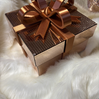 Rose Gold Dekoratif Disko Hediye Kutusu 20cm