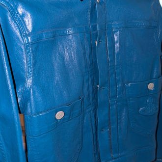 Vivienne Westwood Marlene Jacket Blue Coated