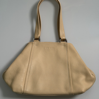 Prada Prada Bej Deri Hobo Bag