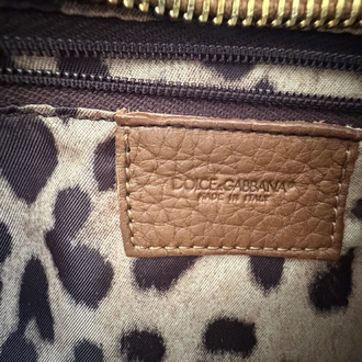Dolce & Gabbana Vintage Kahverengi Mini Omuz Çantası