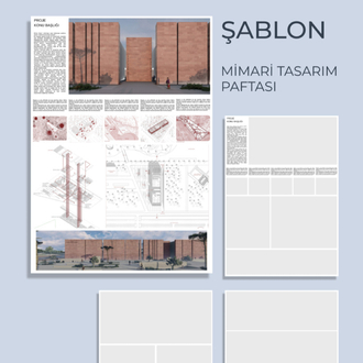 MİMARİ PAFTA (dikey) HAZIR ŞABLON