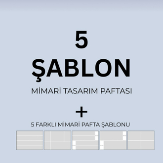 MİMARİ PAFTA (yatay) HAZIR ŞABLON