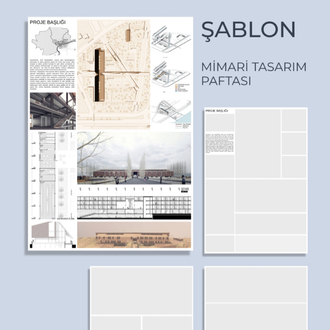 MİMARİ PAFTA (dikey) HAZIR ŞABLON