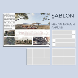 MİMARİ PAFTA (yatay) HAZIR ŞABLON