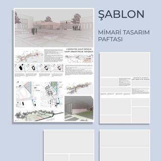 MİMARİ PAFTA (dikey) HAZIR ŞABLON