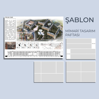 MİMARİ PAFTA (yatay) HAZIR ŞABLON