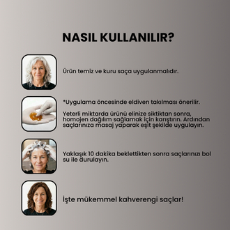 Batçı Koyu Kahve Saç Boyası Şampuanı