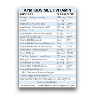 AYM Kids Multivitamin B005