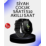 S10 Akıllı Çocuk Saati Siyah Tasarım Adımsayar ve Alarm Fonksiyonu