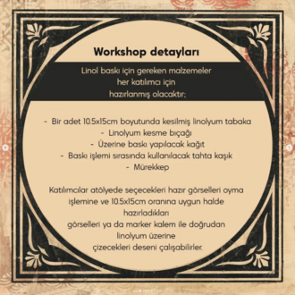 Linol Baskı Atöylesi Özel Ders