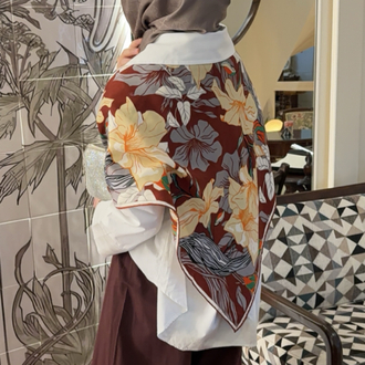 Floral Omuz Şalı
