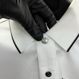 Prada İthal Polo Yaka Tshirt Beyaz