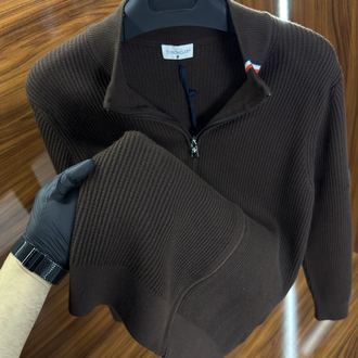 Moncler Hırka Kahverengi