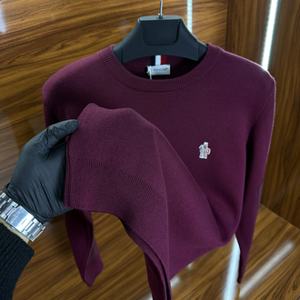 Moncler Triko Kazak Bordo