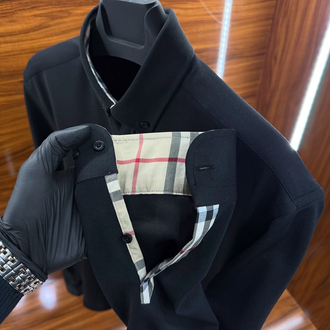 Burberry Kırışmaz Gömlek Siyah