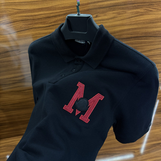 Moncler Siyah Polo Yaka Tshirt