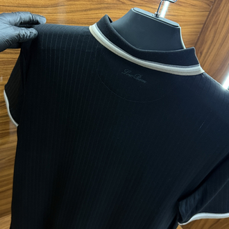 Loro Piana İthal Polo Yaka Tshirt Siyah