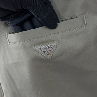 Prada Gabardin Pantolon Bej