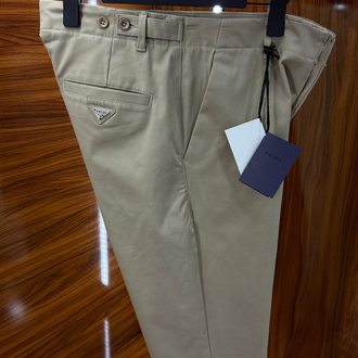 Prada Gabardin Pantolon Bej
