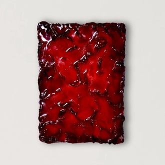 Echoes of deep burgundy 