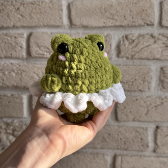 Peluş Çiçekli Kurbağa
