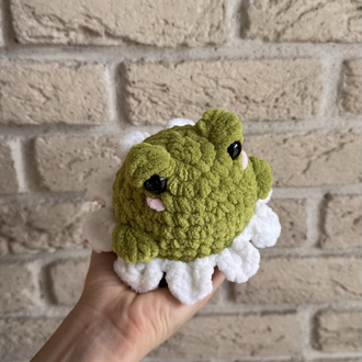 Peluş Çiçekli Kurbağa