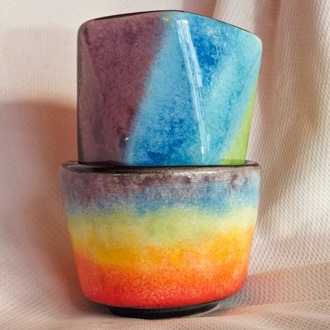 İkili Altıgen ve Yuvarlak Form Mug Takımı