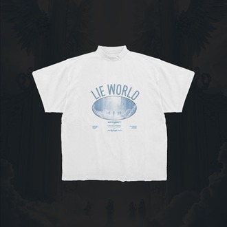  LIE WORLD - Oversize Vintage Limited Edition Tişört