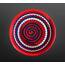 Berber Direği Tıraş Kasesi, Kırmızı Ağızlı PETG, Lacivert Spiral Taban (120 mm)
