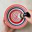 Berber Direği Tıraş Kasesi, 120 mm Kırmızı-Beyaz-Mavi PETG, Spiral Tabanlı