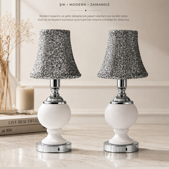 Noctira Silver Mini Abajur