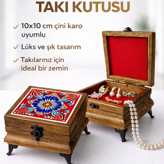 10x10 Çini Takı Kutusu