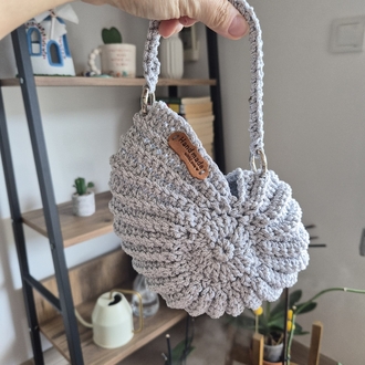 Silver Shell Bag – Simli El Örgüsü Çanta