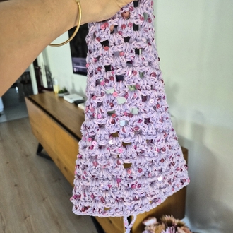 Lila Pullu Çok Amaçlı Üçgen Aksesuar