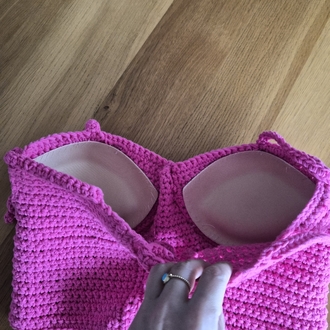 Pamuklu Korse Crop Top