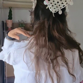 Sedef Pul Detaylı Boho Bandana