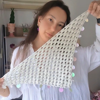 Sedef Pul Detaylı Boho Bandana