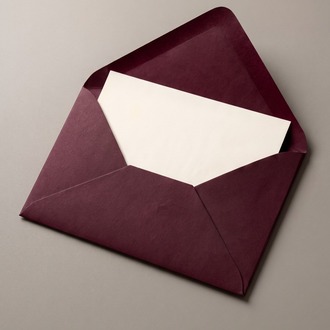 Premium Bordo Davetiye Zarfı - 500Adet