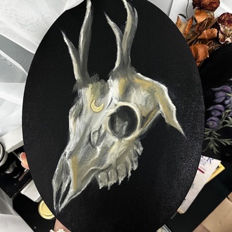 Magick Deer Skull Painting 