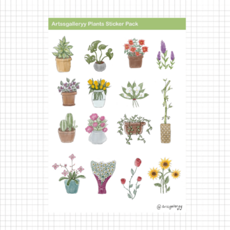 Plants Sticker Pack 15 Adet