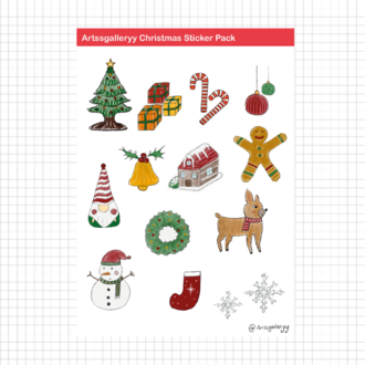 Christmas Sticker Pack 13 Adet