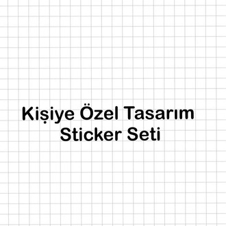 Kişiye Özel Sticker Seti