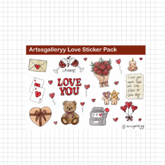 Love Sticker Pack 24 Adet