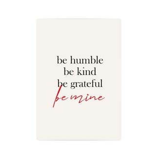Be Mine ❤️ Minimal Poster