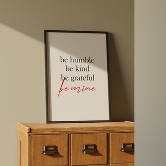 Be Mine ❤️ Minimal Poster