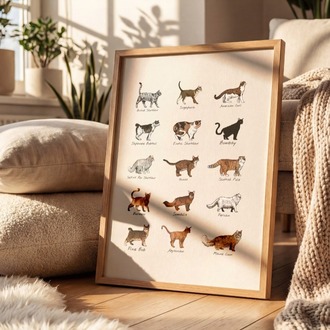 Kedi Türleri - Poster